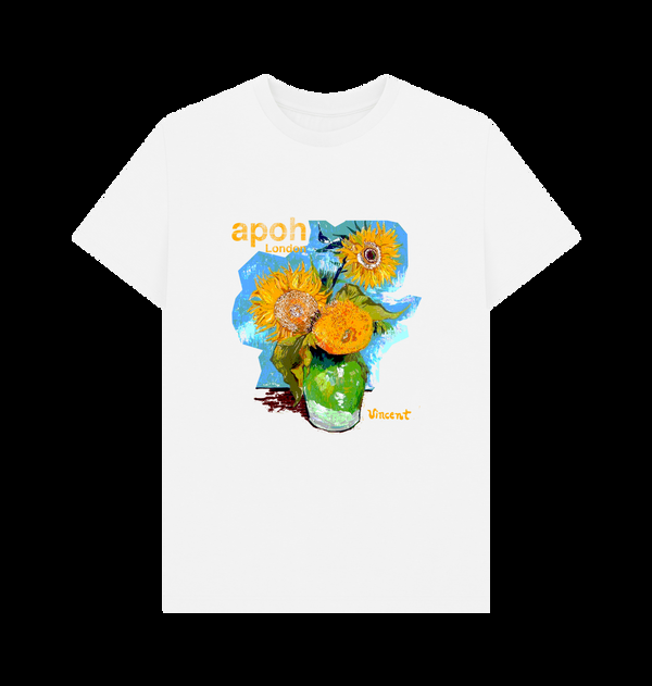 Parka London APOH Van Gogh Sunflowers Bouquet White T-Shirt