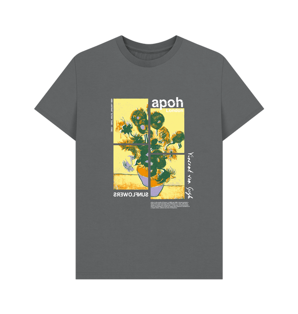 Parka London Apoh Van Gogh Sunflowers Jigsaw Charcoal T-Shirt