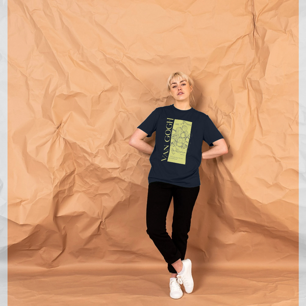 parka london APOH Van Gogh Sunflowers Quote Navy T-Shirt