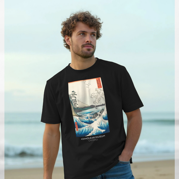parka london apoh x Ashmolean Hiroshige Sea Black T-Shirt