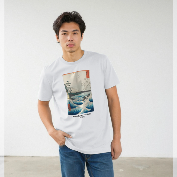 parka london apoh x Ashmolean Hiroshige Sea White T-Shirt