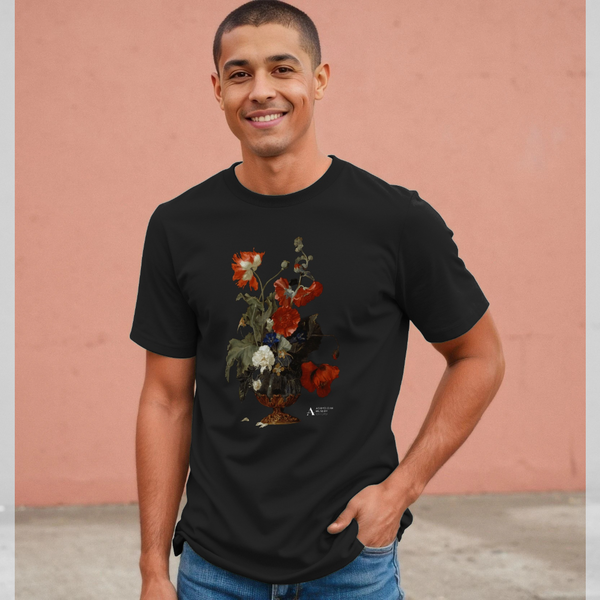 parka london apoh x Ashmolean Museum A Vase Of Flowers Black T-Shirt