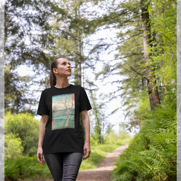 parka london apoh x Ashmolean Museum Hiroshige Landscape Black T-Shirt parka london apoh x Ashmolean Museum Hiroshige Landscape Black T-Shirt