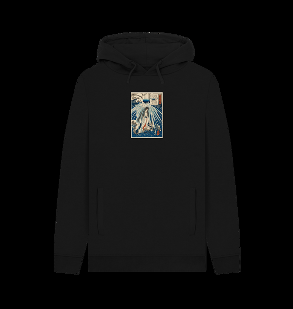 Parka London Apoh X Ashmolean Museum Kuniyoshi In The Waterfall Black Hoodie
