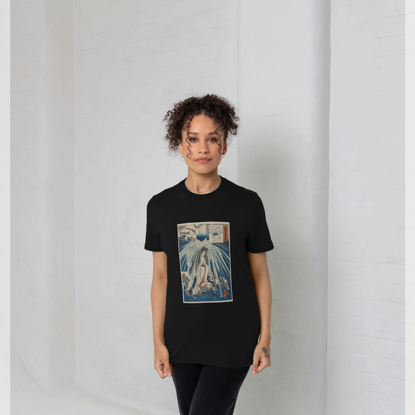 parka london apoh x Ashmolean Museum Kuniyoshi In The Waterfall Black T-Shirt