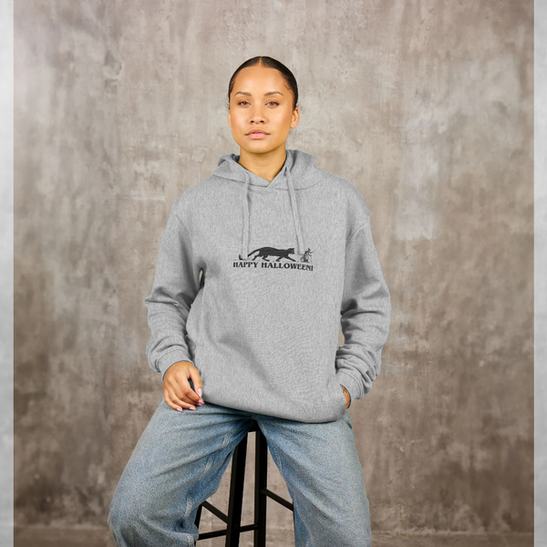 parka london apoh x Pierce Archives 'Happy Halloween' Grey Hoodie