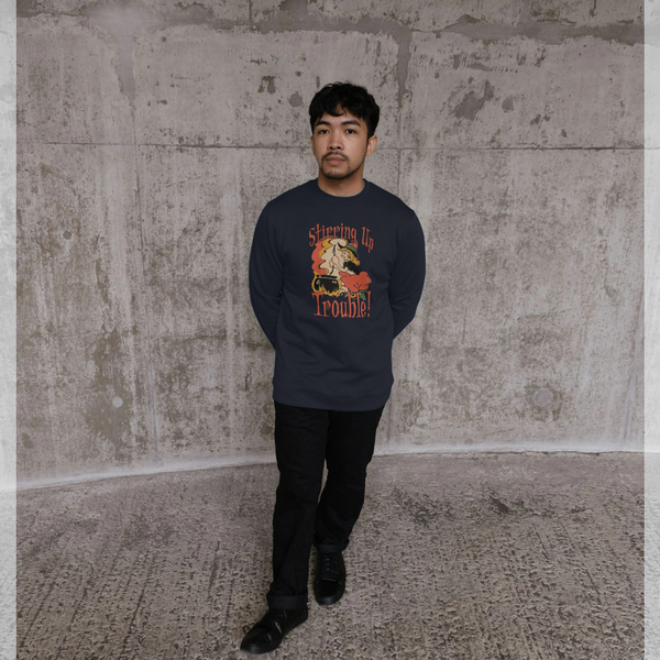 parka london apoh x Pierce Archives 'Stirring Up Trouble' Navy Sweatshirt