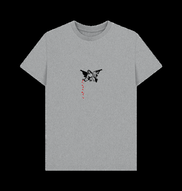 Parka London Banksy Angel Hearts Heather Grey T-Shirt