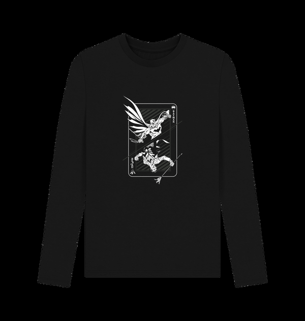 Parka London Batman Vs Joker Long Sleeve Black T-Shirt
