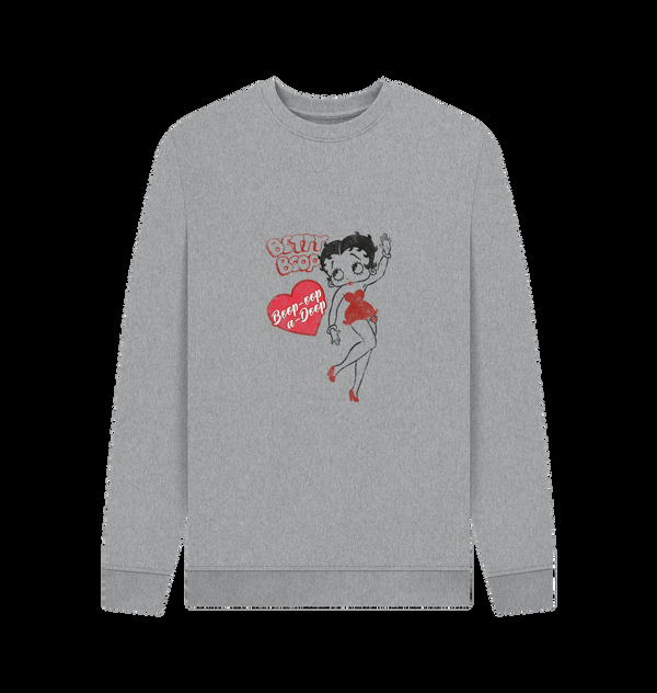 Parka London Betty Boop 'Oop-A-Doop' Heather Grey Sweatshirt