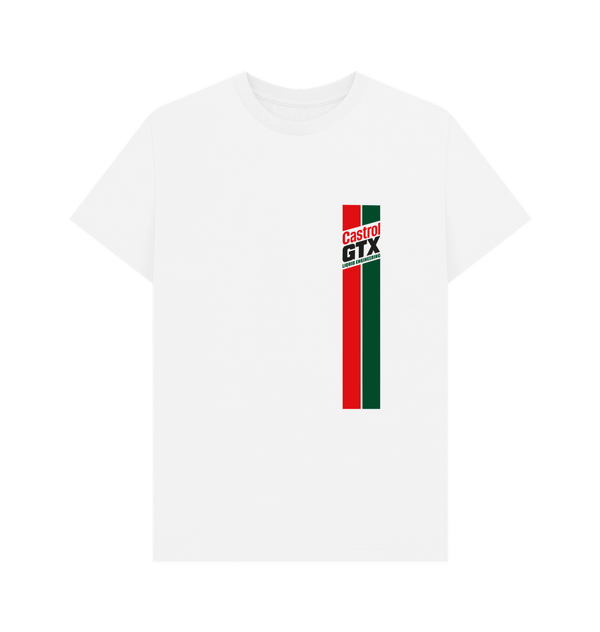 Parka London Castrol Box Racing Stripe White T-Shirt