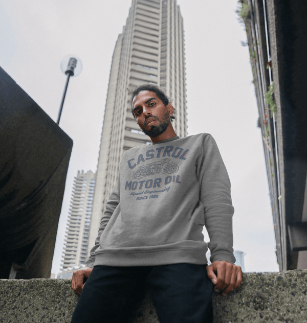 parka london Castrol Liquid Engineering Grey Sweatshirt