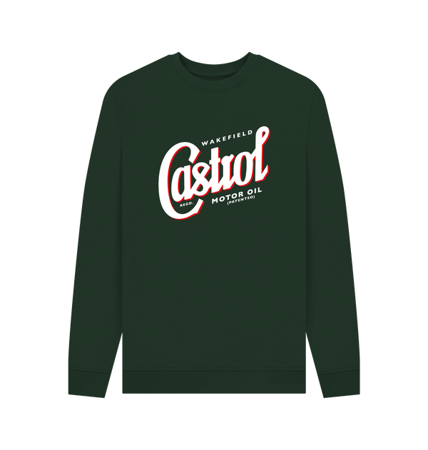 Parka London Castrol Registered Logo Green Sweatshirt