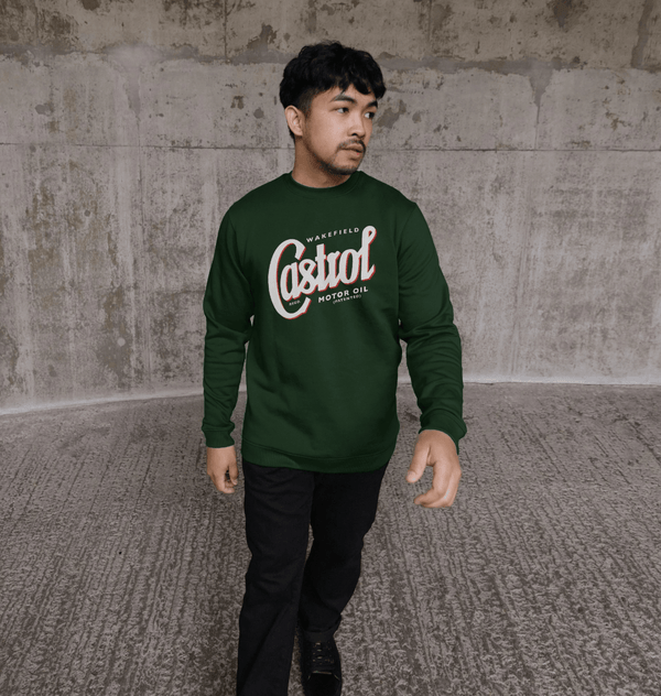 parka london Castrol Registered Logo Green Sweatshirt
