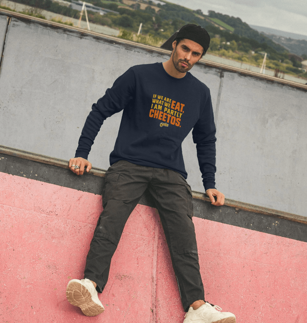 parka london Cheetos Are What We Eat Navy Sweatshirt