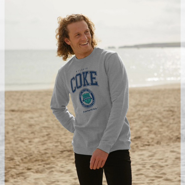 parka london Coca Cola Atlanta Coke Heather Grey Sweatshirt