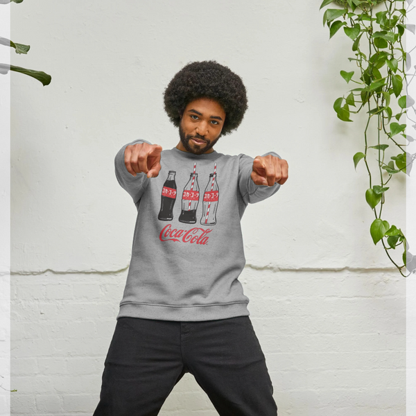 parka london Coca Cola Bottles Heather Grey Sweatshirt