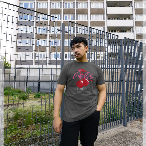parka london Coca Cola Cherry Coke Bow Charcoal T-Shirt