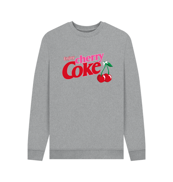 Parka London Coca Cola Cherry Coke Heather Grey Sweatshirt