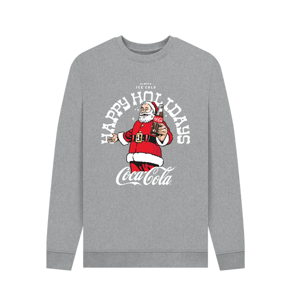 Parka London Coca Cola Happy Holidays Heather Grey Sweatshirt