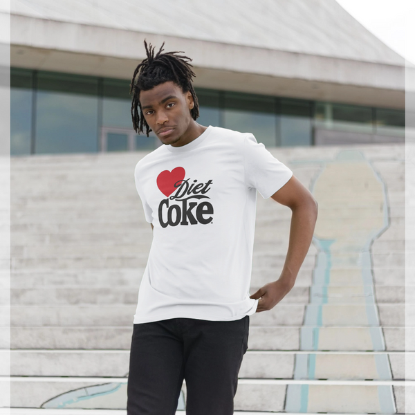parka london Coca Cola Heart Diet Coke White T-Shirt