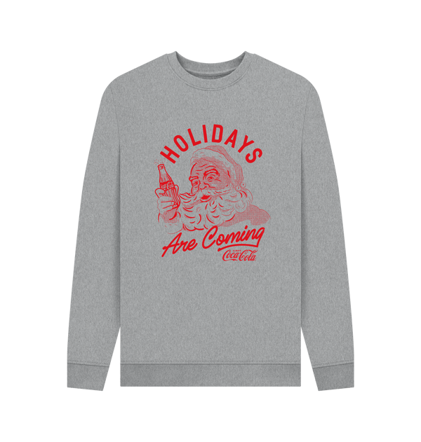 Parka London Coca Cola Holidays Are Coming Heather Grey Sweatshirt