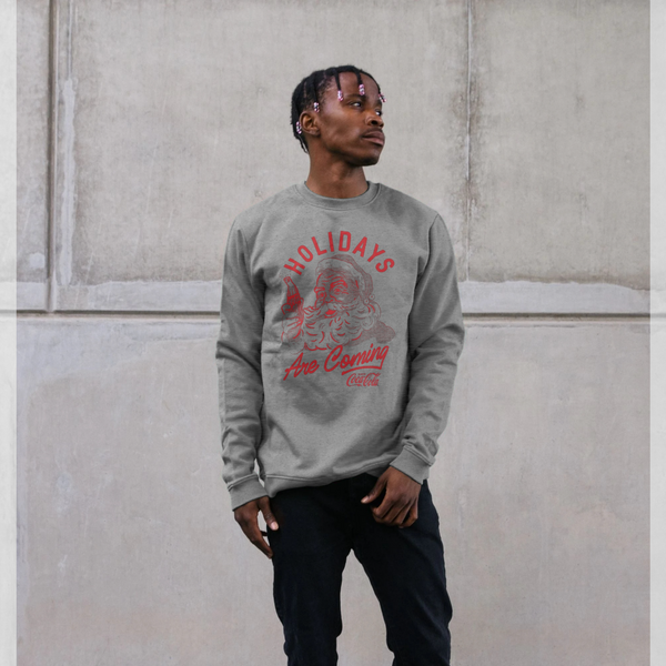 parka london Coca Cola Holidays Are Coming Heather Grey Sweatshirt