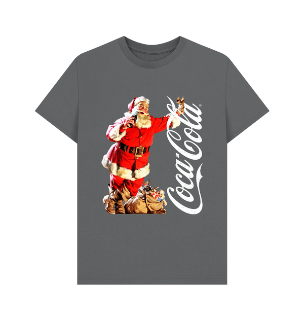 Parka London Coca Cola Leaning Santa Charcoal T-Shirt