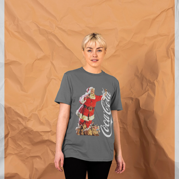 parka london Coca Cola Leaning Santa Charcoal T-Shirt