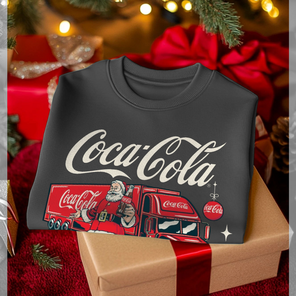 parka london Coca Cola Santa Truck Charcoal Sweatshirt