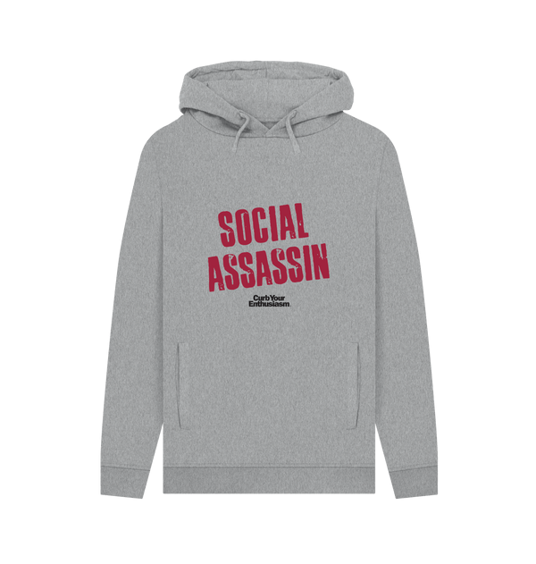 Parka London Curb Your Enthusiasm Social Assassin Heather Grey Hoodie