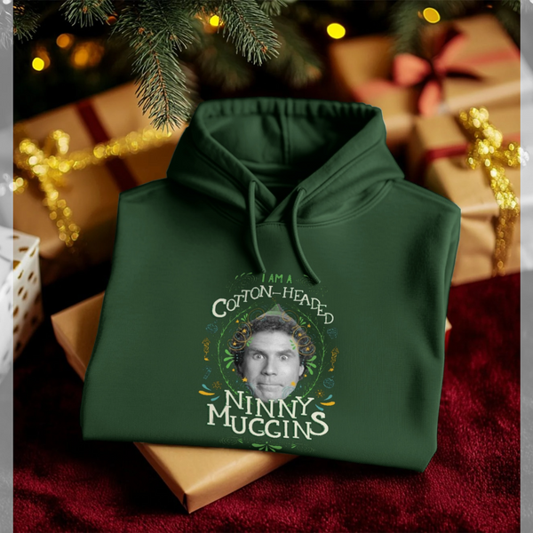 parka london Elf 'Cotton-Headed Ninny Muggins' Green Hoodie