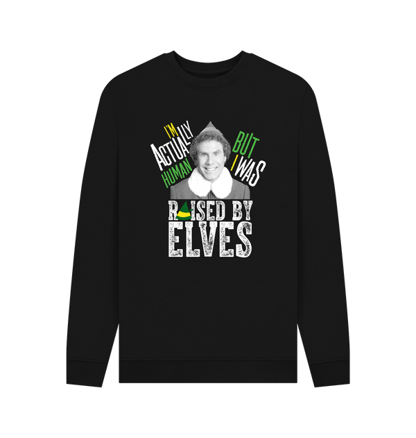 Parka London Elf 'I'm Actually Human' Black Sweatshirt