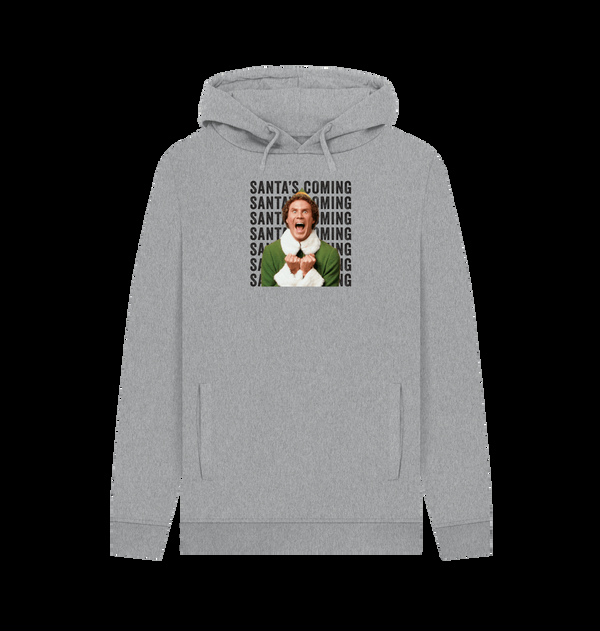 Parka London Elf 'Santa's Coming ' Heather Grey Hoodie