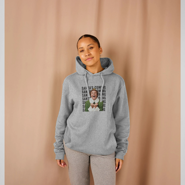 parka london Elf 'Santa's Coming ' Heather Grey Hoodie