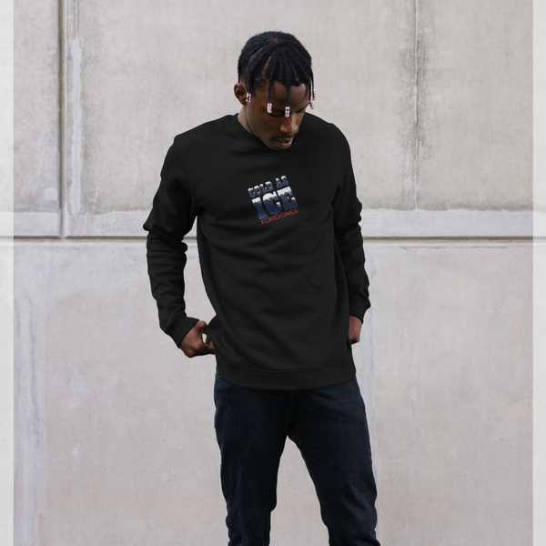 parka london Foreigner Rock Band 'Cold As Ice' Black Sweatshirt