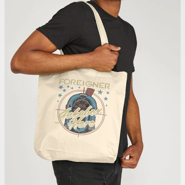 parka london Foreigner Rock Band Jukebox Natural Tote Bag
