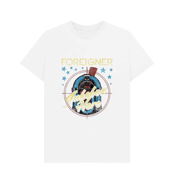 Parka London Foreigner Rock Band Jukebox White T-Shirt