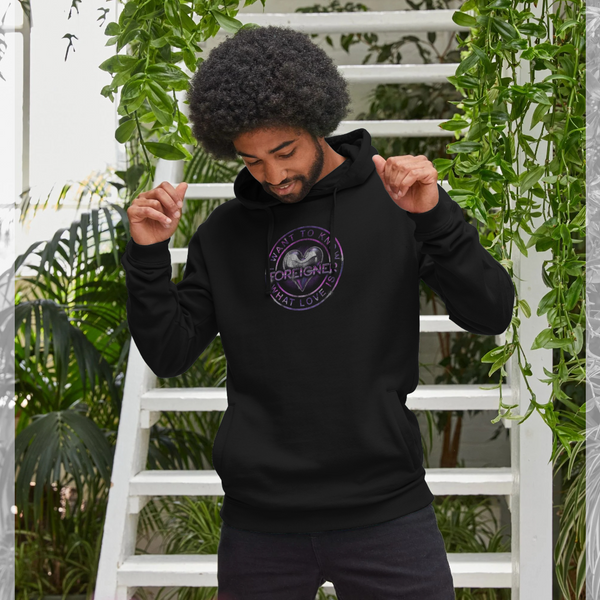 parka london Foreigner Rock Band 'What Love Is' Black Hoodie