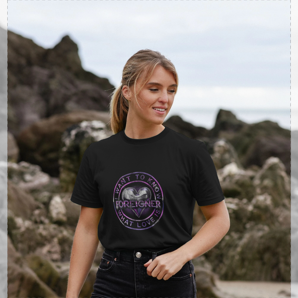 parka london Foreigner Rock Band 'What Love Is' Black T-Shirt