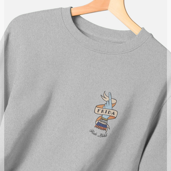 parka london Frida Kahlo Hand Heather Grey Sweatshirt