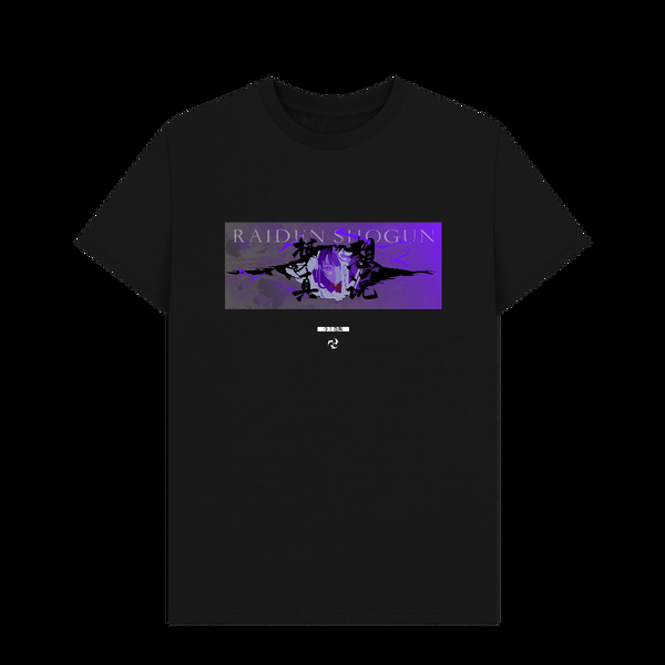 Parka London Genshin Impact Raiden Shogun Black T-Shirt