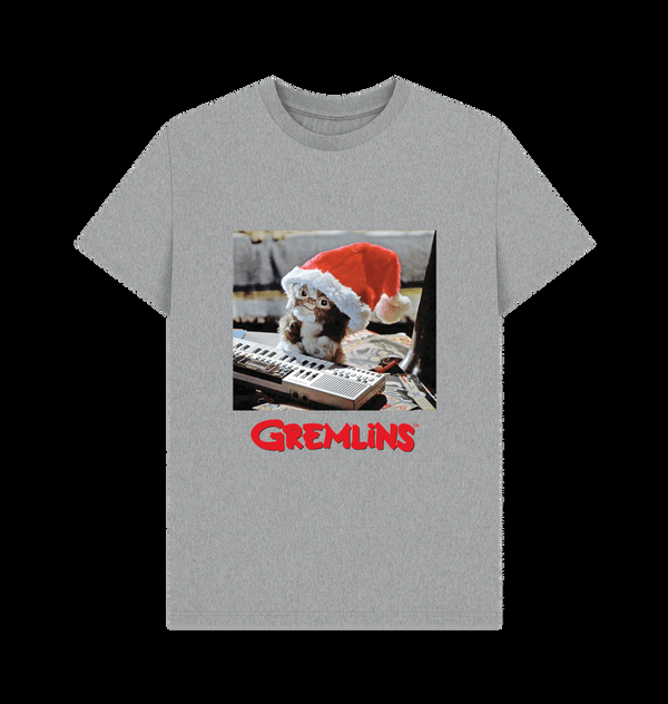 Parka London Gremlins Christmas Keyboard Grey T-Shirt