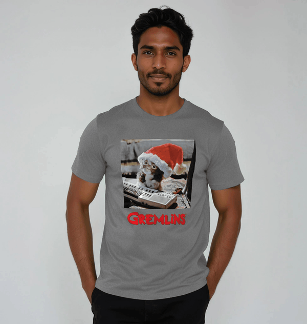 parka london Gremlins Christmas Keyboard Grey T-Shirt