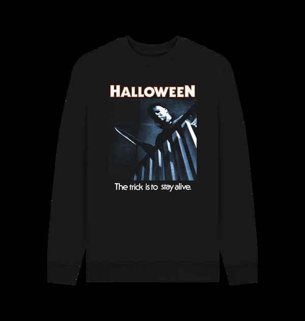 Parka London Halloween Trick To Stay Alive Black Sweatshirt