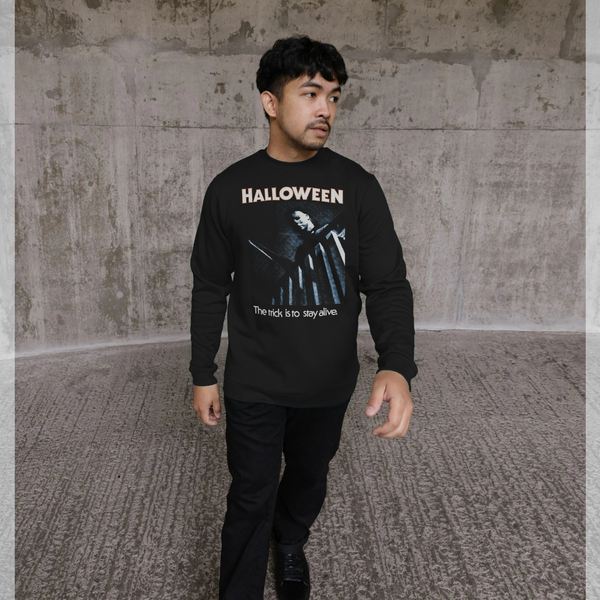 parka london Halloween Trick To Stay Alive Black Sweatshirt