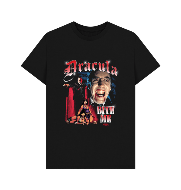 Parka London Horrorline 'Dracula Bite Me' Black T -Shirt