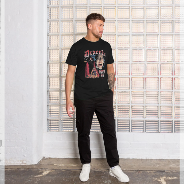 parka london Horrorline 'Dracula Bite Me' Black T -Shirt