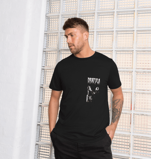 parka london Horrorline 'Dracula Choke' Black T-Shirt