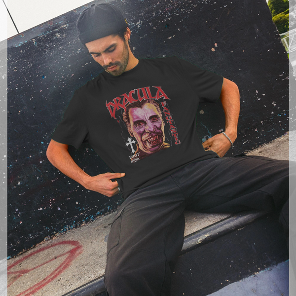 parka london Horrorline 'Dracula Fangtastic' Black T-Shirt